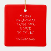 Realtor Holiday Gift Keramisch Ornament (Achterkant)