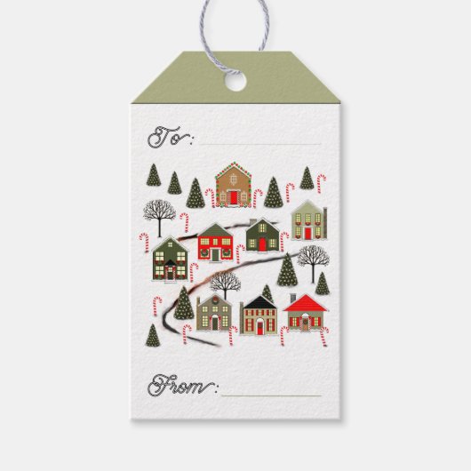 Realtor Holiday Gift Labels Cadeaulabel (Voorkant)