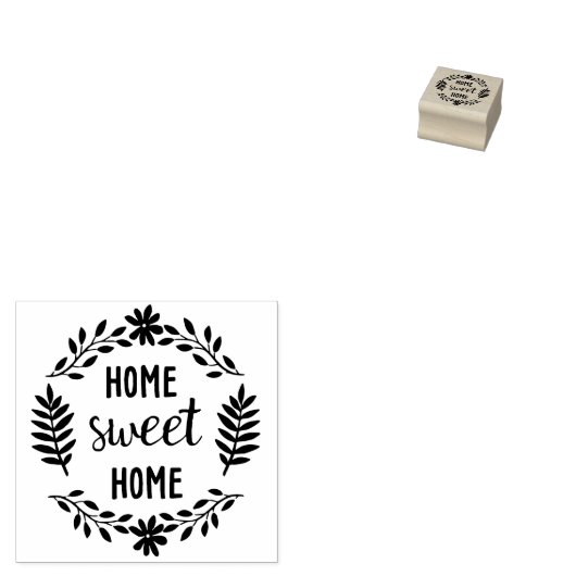 Realtor Home Sweet Home Rubberstempel (Gestempeld)