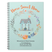 Realtor Home Sweet Home Trendy Budget Bedankt Notitieboek (Voorkant)