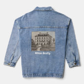 Realtor Home Verkoper Promotie  Schetshuis Denim Jacket (Achterkant)
