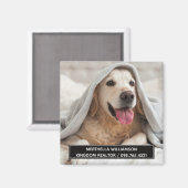 Realtor Hondenliefhebber FOTO Magneet (Voorkant / Achterkant)