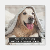 Realtor Hondenliefhebber FOTO Magneet (Voorkant)