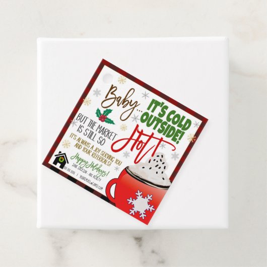 Realtor Hot Chocolate Pop met cadeau Label (In situ)