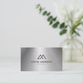 Realtor House Logo Metallic Visitekaartje (Staand voorkant)