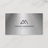 Realtor House Logo Metallic Visitekaartje (Voorkant)