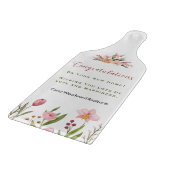 Realtor Housewarming Floral Waterverf Home Decor Snijplank (Hoek)