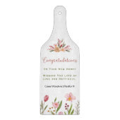 Realtor Housewarming Floral Waterverf Home Decor Snijplank (Voorkant)