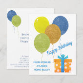 Realtor Hypotheek Budget Happy Birthday Custom Kaa (Voorkant / Achterkant)