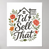 Realtor I'd Sell That  Poster (Voorkant)