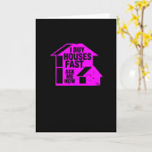 Realtor - Ik koop snel huizen, vraag me hoe Kaart (Gele Bloem)