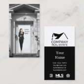 Realtor in de deur | Aangepast Visitekaartje (Voorkant / Achterkant)
