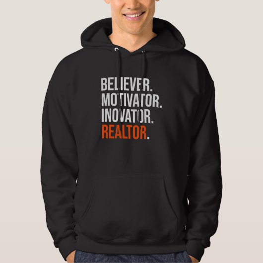Realtor Inspiration and Motivational Hoodie (Voorkant)