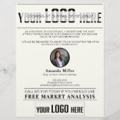 Realtor Introductie Vastgoed Farming Letter Flyer (Achterkant)