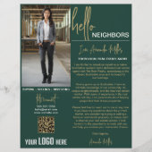 Realtor Introductie Vastgoed Farming Letter Flyer (Voorkant)