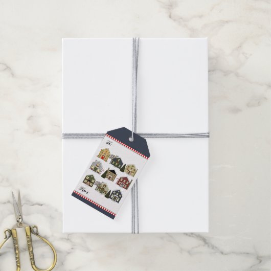 Realtor-kerstcadeautags Cadeaulabel (Met Touw)