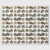 Realtor kerstfeestdag cadeau cadeaupapier (Vlak)