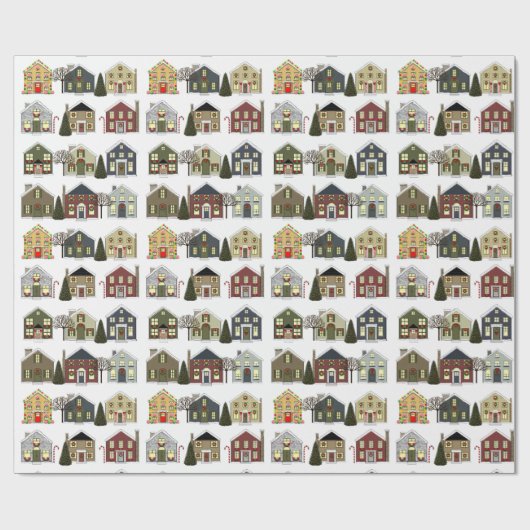 Realtor kerstfeestdag cadeau cadeaupapier (Vlak)