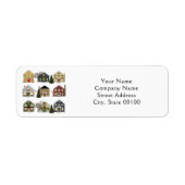 Realtor Kerstfeestdag Etiket (Voorkant)