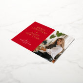 Realtor kerstFeestdagen Briefkaart - Gold Foil (Gedraaid)