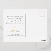 Realtor kerstFeestdagen Briefkaart - Gold Foil (Achterkant)