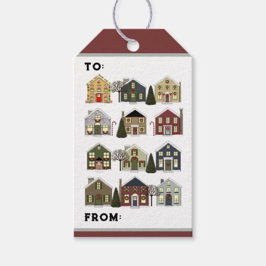 Realtor Kerstmis Cadeaulabel (Voorkant)