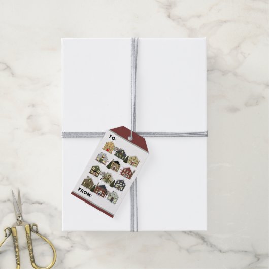 Realtor Kerstmis Cadeaulabel (Met Touw)