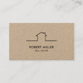 Realtor Kraft, Logo voor onroerend goed Visitekaartje (Voorkant)