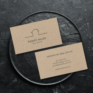 Realtor Kraft, Logo voor onroerend goed Visitekaartje