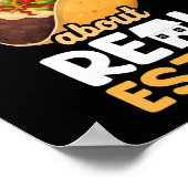 Realtor laat Taco over onroerend goed Poster (Hoek)