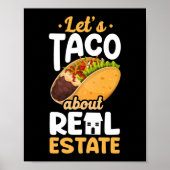 Realtor laat Taco over onroerend goed Poster (Voorkant)