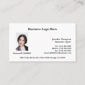 Realtor, leningfunctionaris, Visitekaartje verzeke (Voorkant)