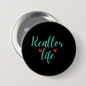 Realtor Life Ronde Button 7,6 Cm (Voorkant /achterkant)