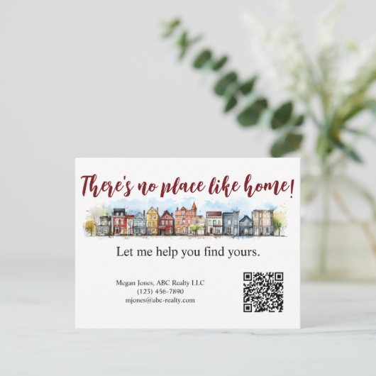 Realtor Mailer Vastgoed Marketing Postkaart (Staand voorkant)