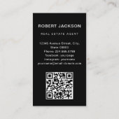 Realtor Makelaar Professionele QR Code Visitekaartje (Achterkant)