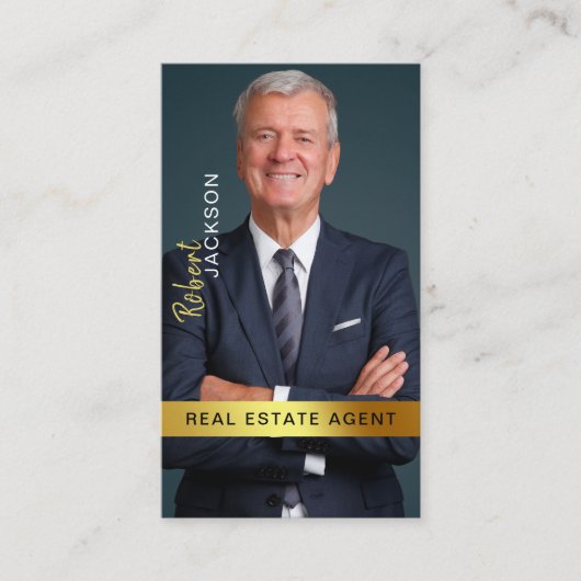 Realtor Makelaar Professionele QR Code Visitekaartje (Voorkant)