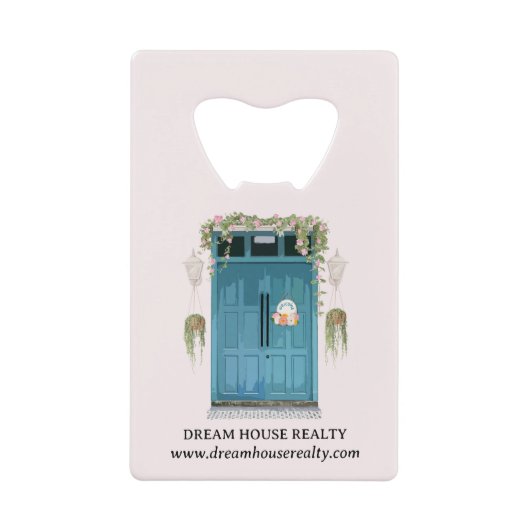 Realtor Makelaar Promotionele of Giveaways Creditkaart Flessenopener (Voorkant)