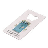 Realtor Makelaar Promotionele of Giveaways Creditkaart Flessenopener (Voorkant Gekanteld)