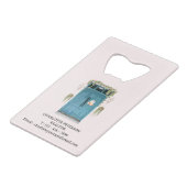 Realtor Makelaar Promotionele of Giveaways Creditkaart Flessenopener (Achterkant Gekanteld)