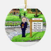 Realtor - Mannelijk Keramisch Ornament (Voorkant)