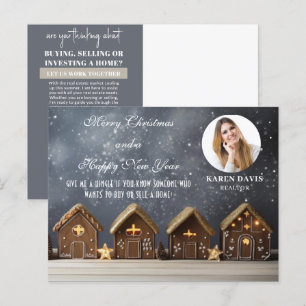 Realtor Marketing Kerst Vakantie Briefkaart