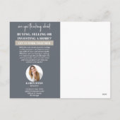 Realtor Marketing Kerst Vakantie Briefkaart (Achterkant)