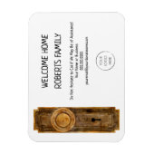 Realtor Marketing Welkom Home Housewarming Magneet (Verticaal)