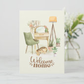 Realtor Marketing Welkom Thuis Klanten Verhuizen Kaart (Staand voorkant)