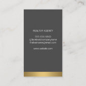 Realtor Metallic Trim | Daktop Visitekaartje (Achterkant)