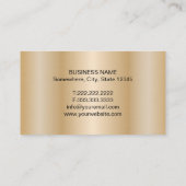 Realtor Modern Gold House Logo Real Estate Visitekaartje (Achterkant)