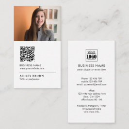 Realtor Modern professionele QR-codefoto Visitekaartje