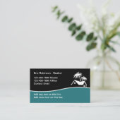 Realtor Modern Tropisch Thema Visitekaartjes (Staand voorkant)