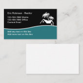 Realtor Modern Tropisch Thema Visitekaartjes (Voorkant / Achterkant)