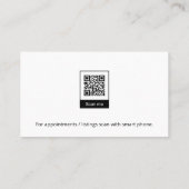 Realtor | Moderne Logo | QR-code Visitekaartje (Achterkant)